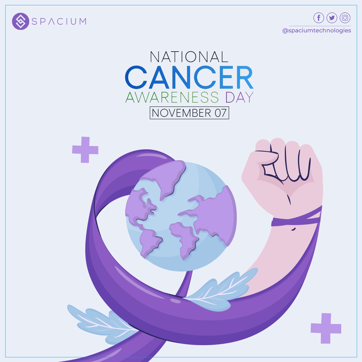 spaciumofficial's tweet photo. Let's fight against on this National Cancer Awareness Day!
.
.
#Spacium #spaciumtechnologies #cancer #cancerawareness #nationalcancerawarenessday #relatable #cancerfighter #worldcancerday #cancerfightersworldwide #fightcancertogether #cancersurvivor #trending #exploremore #punjab https://t.co/Q63o5YCPyU
