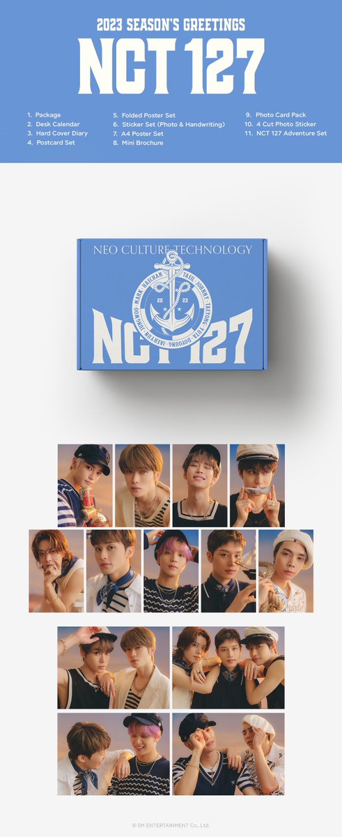 2023 SM ARTIST SEASON’S GREETINGS #NCT127 11월 9일(수)부터 다양한 온라인 판매처를 통해 예약하실 수 있습니다.