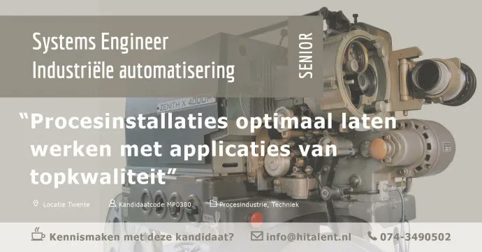 HiTalent2's tweet photo. #beschikbaar Systems Engineer Industriële automatisering | Complexe processen slim ontwerpen | Ik zorg voor continuïteit in processen. Voor CV, meer informatie en contact zie: https://t.co/xTM57I8QXC https://t.co/6SaNwSiYOc