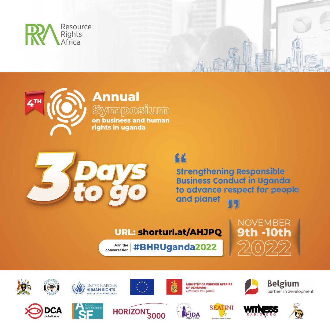 Are you ready?
The 4th Annual Symposium is almost here!
Join us on 9th & 10th as we discuss; Strengthening Responsible Business Conduct in Uganda to advance respect for people & Planet.
@RRightsAfrica @FIDA_Uganda @ASF_NGO @ChairpersonUhrc @Moglsd_UG @EnabelinUganda