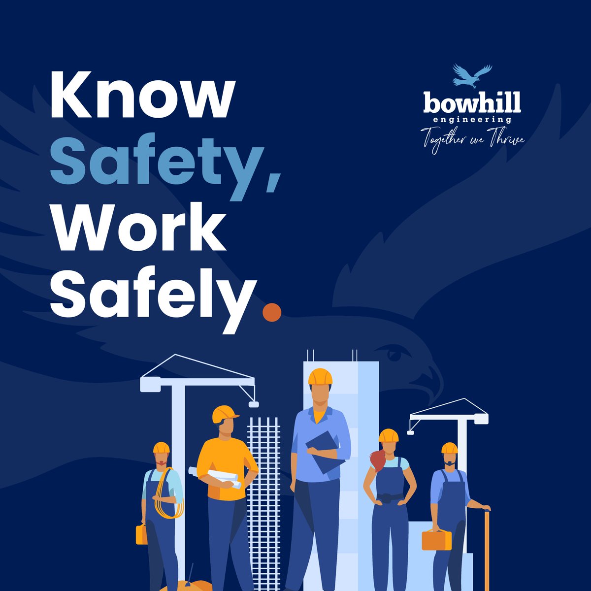 BowhillEng's tweet photo. Know Safety, Work Safely
National Safe Work Month is held each October and provides business with an opportunity to reflect on how they promote work health and safety within their workplace.
#Nationalsafeworkmonth #Safety #safely #TogetherWeThrive #BowEng #Bowhill #Culture https://t.co/m6PqftcrW2