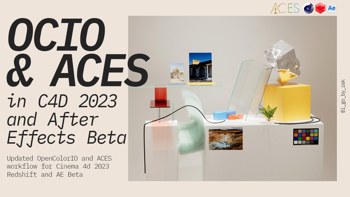 New ACES tutorial is out! I go over the new OCIO stuff in #c4d 2023 and the super brand new OCIO in After Effects Beta. Check it out here:

youtube.com/watch?v=5nVbAJ…