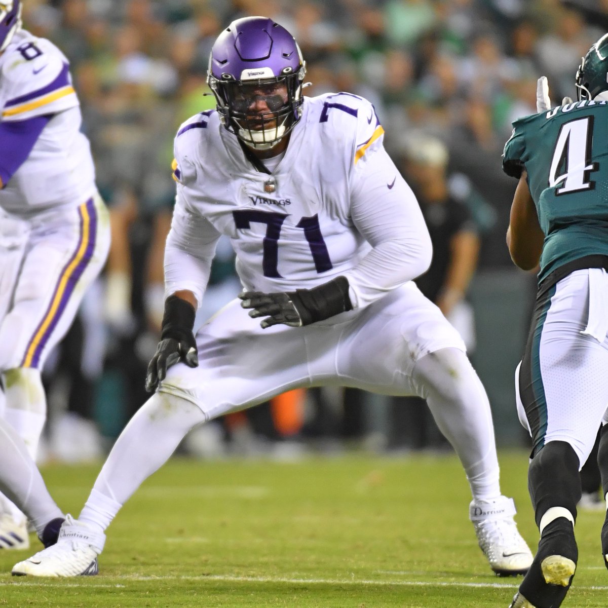 Christian Darrisaw this season:

🟣 328 pass-blocking snaps
🟣 0 sacks allowed