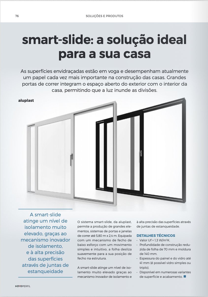 aluplastiberica's tweet photo. smart-slide: a solução ideal para a sua casa.
#aluplastibérica #janelasaluplast #tecnologíaalemana #smartslide https://t.co/LOgW7F9GEu