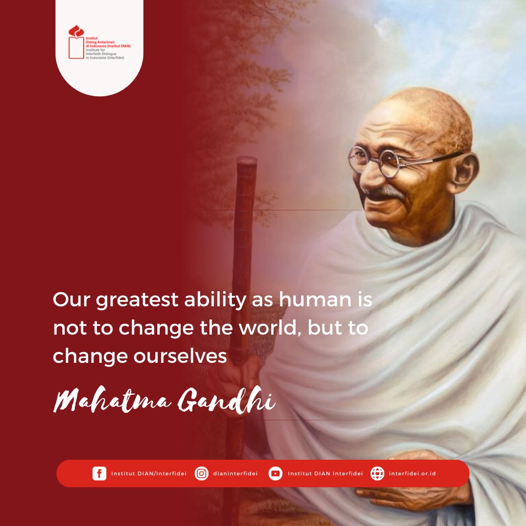 Interfidei's tweet photo. #mahatmagandhi #dianinterfidei #interfidei https://t.co/2NiernmOtH