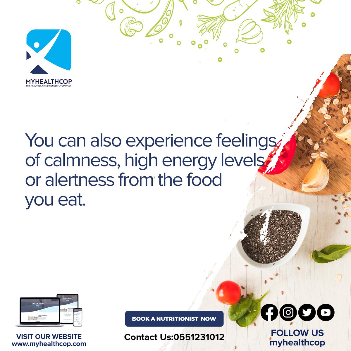 myhealthcopgh's tweet photo. DID YOU KNOW ? | #monday
.
#nutrition #tip of the week. Check out the #reel . Have #questions? Drop them in the comment section. Our #dietitians and other #wellness #pros are on stand by to give you the best direction .
#myhealthcop #myhealthcopghana #livehealthier #livestronger https://t.co/PhFHU7Tud9