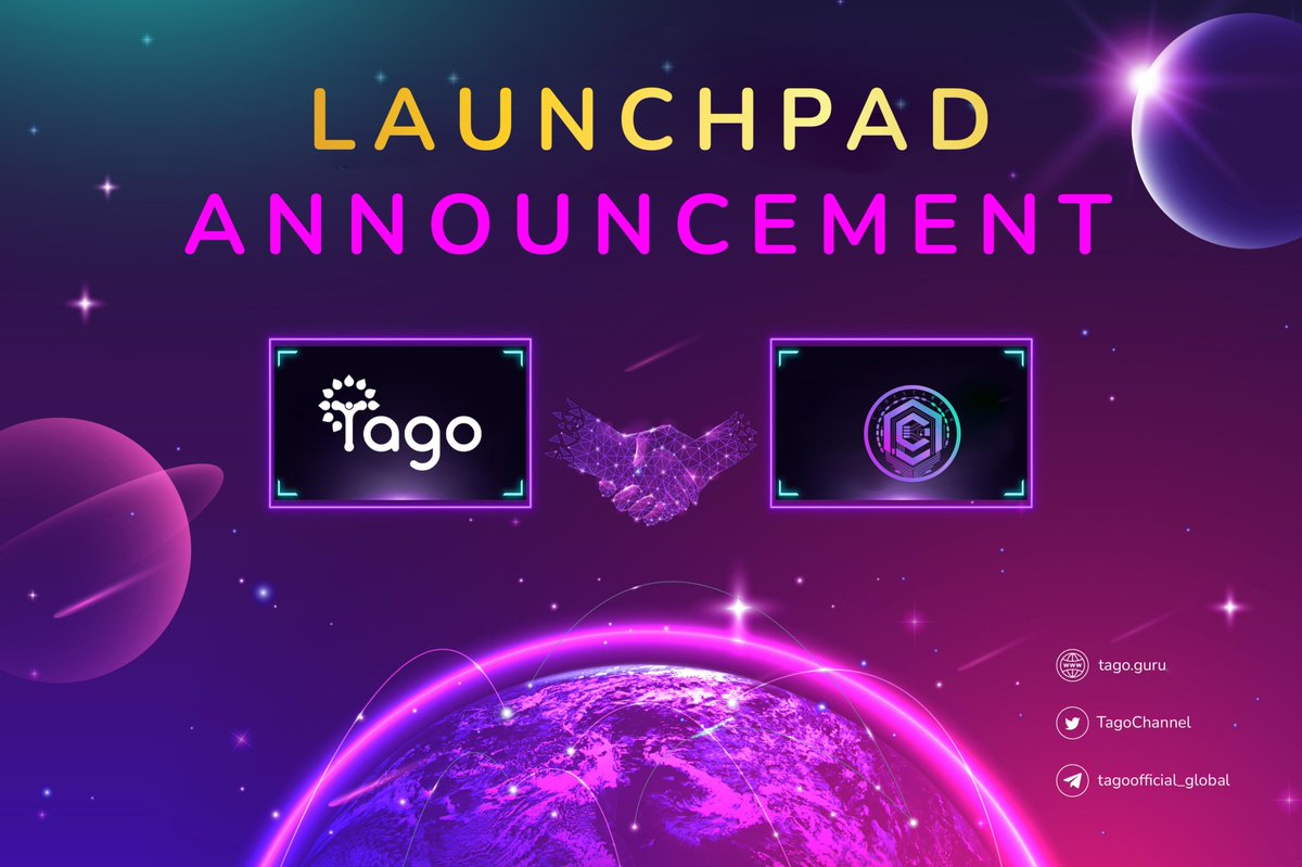 TagoChannel's tweet photo. 🤝 Tago 𝗫 Corestarter🤝

🎉Tago is honored to partner with Corestarter. Corestarter is a multi-chain IDO and INO Launchpad with NFT Launchpad built on Solana with high yield staking. 

✨ With the support of Corestarter, Tago promises to bring to users.

#Tago #Corestarter https://t.co/gLXxEzCyTS