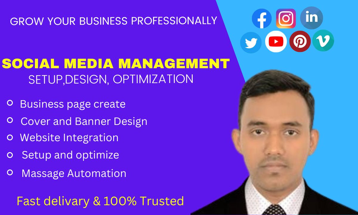 IsmailhossainDM's tweet photo. I will be social media marketing manager for your business.
Check out my Gig on Fiverr: create ,setup ,optimize all social media accounts and pages https://t.co/iMph51fzaX
#socialmediamanager #socialmediamarketing #socialmediaexpert https://t.co/W1qJc1gFzt