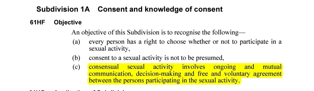 khyati_w's tweet image. On a side note, the NSW amendment on Sexual Consent (brought into effect this year) is so brilliantly progressive. Such an impressive model of how rape laws should look, and a guide to what consent means generally. #lka has miles to go.