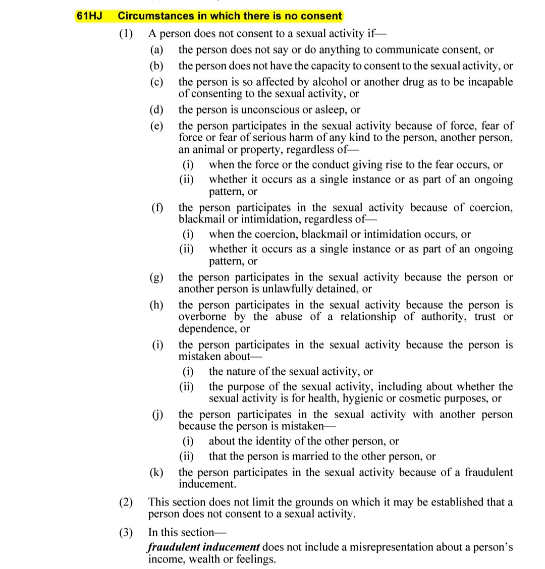 khyati_w's tweet image. On a side note, the NSW amendment on Sexual Consent (brought into effect this year) is so brilliantly progressive. Such an impressive model of how rape laws should look, and a guide to what consent means generally. #lka has miles to go.