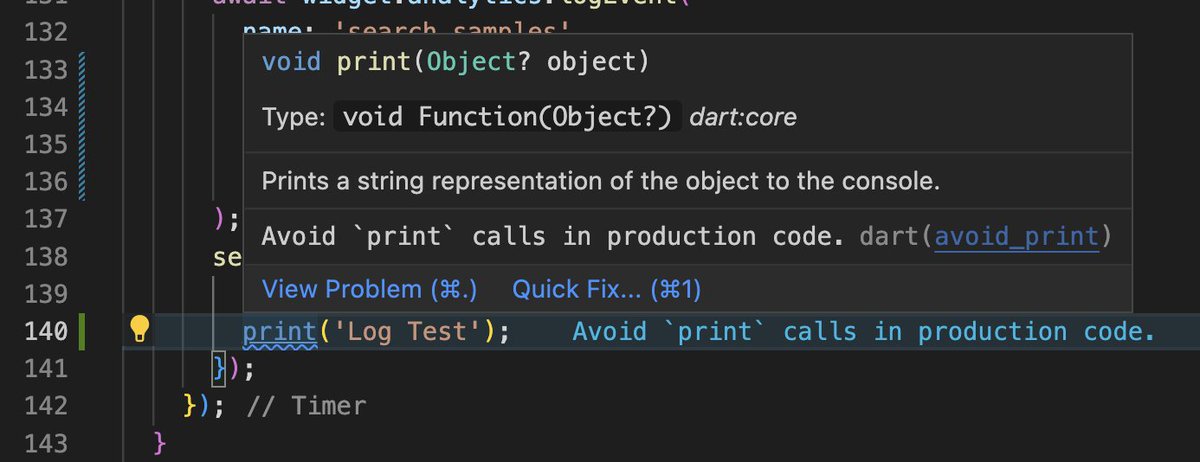 makueh's tweet image. Everyone has "DO avoid print calls in production code." seen in the code as a lint rule.
Here is the reason behind this rule and two ways do it the right way.
A short thread to learn some Flutter Basics on Monday morning 🧵👇
#FlutterBasics #FlutterDev