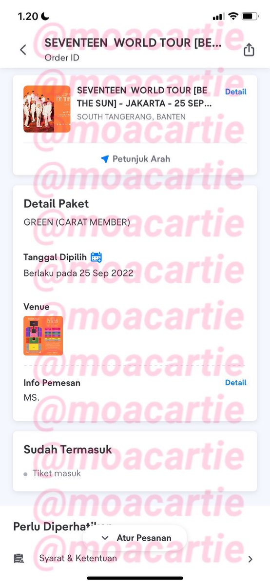 moacartie — Jastip Tiket/Ticketing Service tweet media