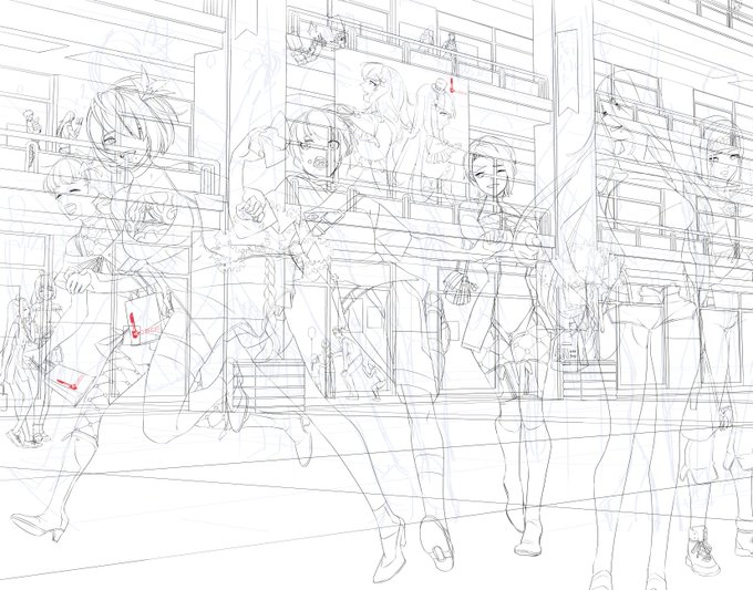 ニーアオートマタイラスト(`、3_ヽ)_いい具合に線画密度が上がって来た 