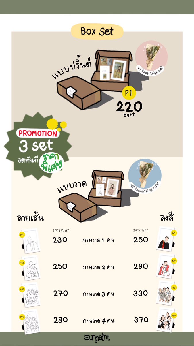 ssunpaint's tweet photo. 📌update

Example 🫶🏻

#boxset #ของขวัญ #ของขวัญรับปริญญา #ของขวัญวันครบรอบ #วาดรูป #วาดรูปมินิมอล #วาดรูปถูก #ของดีบอกต่อ #รับปริญญา #รูป https://t.co/jfMtJ3Q1z6