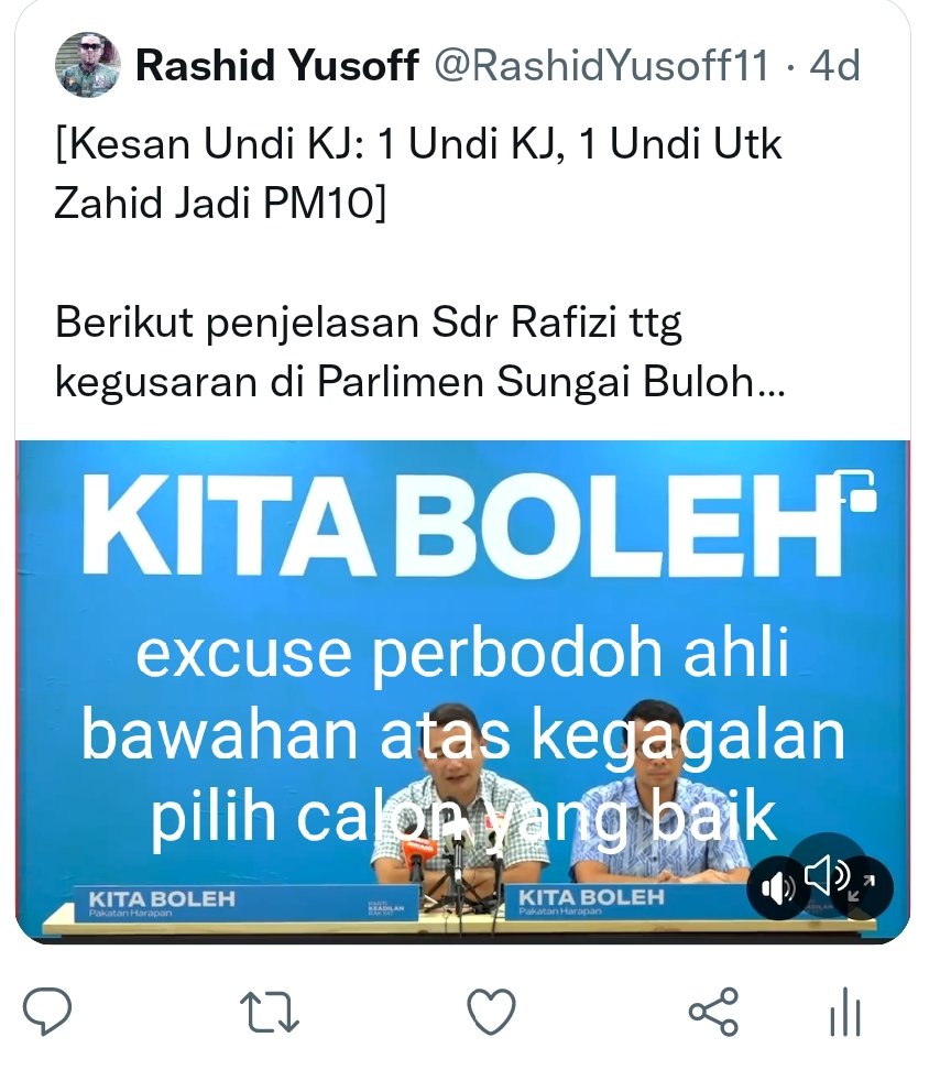 BroZico's tweet photo. Yang sebenar adalah ;
 PKR buang Sivarasa = 1 undi Zahid PM. 
@RashidYusoff11

Terdesak betul damage control nak kena buat lepas @Khairykj dicalon ke SB. 
Jauh melelong dan melencong @rafiziramli nak cacai kesilapan @anwaribrahim https://t.co/sTkpW6uUMK