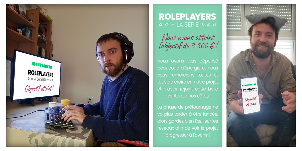 Une nouvelle étape a été franchie ! La concrétisation de la première saison de "Roleplayers, la série" approche !