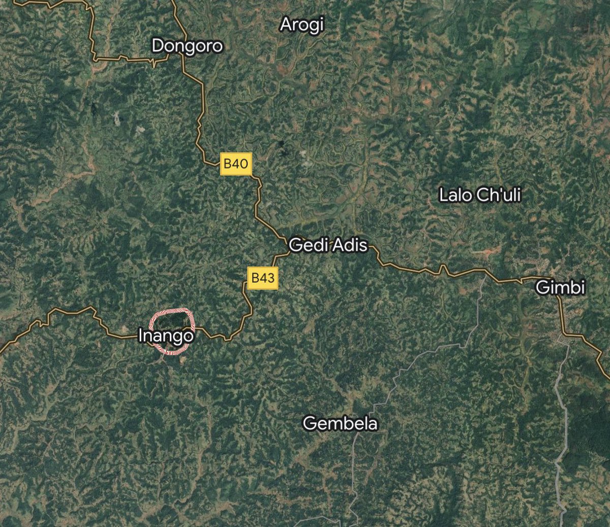 OdaaTarbiiWBO's tweet photo. The district of Lalo Asabi has been fully liberated following the defeat of Abiy’s forces in Inango. They are now in full retreat heading to Gimbi. 

#OromoLiberationArmy #Oromo #Ethiopia https://t.co/cNhxKRwvDU