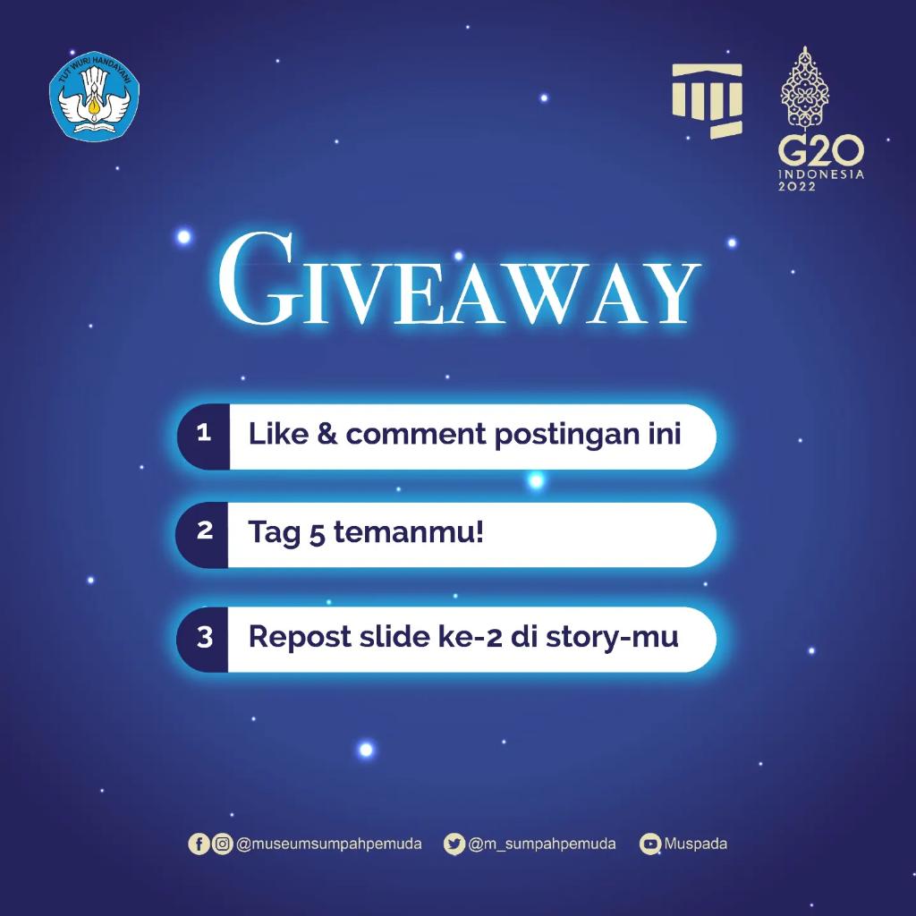 #GIVEAWAY #hadiah #kuis #merch #merchandise 

Selengkapnya di instagram: instagram.com/p/Ckpq7dRrGAS/…
