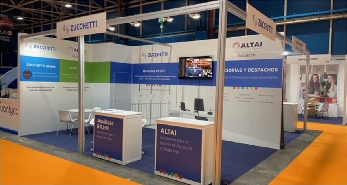 ClusterGaia's tweet photo. .@ZucchettiSpain ha participado en la feria Accountex España con sus soluciones de software de gestión para asesorías y despachos de Altai Soft, y las soluciones HR Mobility para la gestión de viajes de empresa, notas de gastos y flotas de vehículos. https://t.co/y9OwudmZGZ