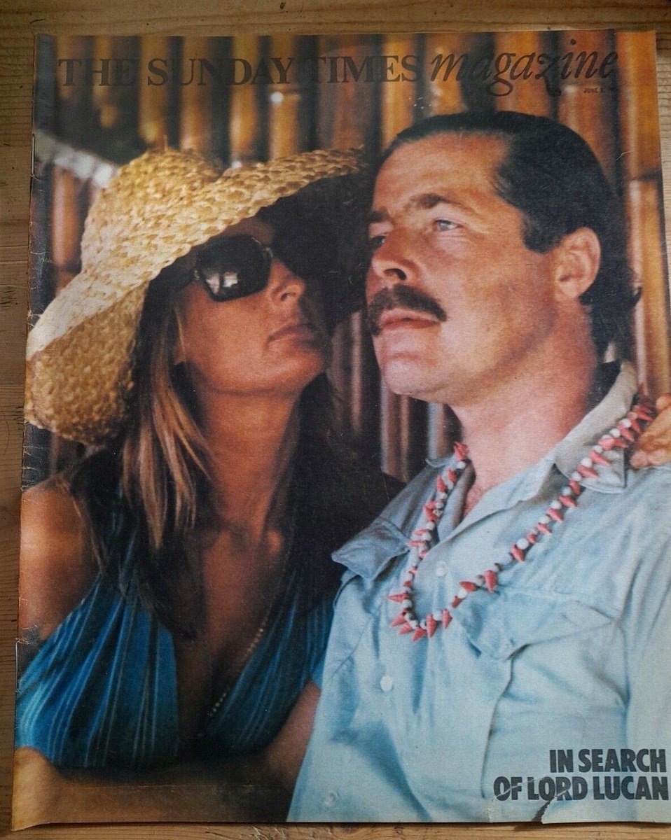 HouseMouseColl1's tweet image. The #papers think they've found Lord #Lucan ! It was often suggested that Lucan's rich and influential friends had helped the peer of the realm to escape a #murder charge. Here's the Sunday Times from 1975. Available on Ebay: ebay.co.uk/itm/1552357845…