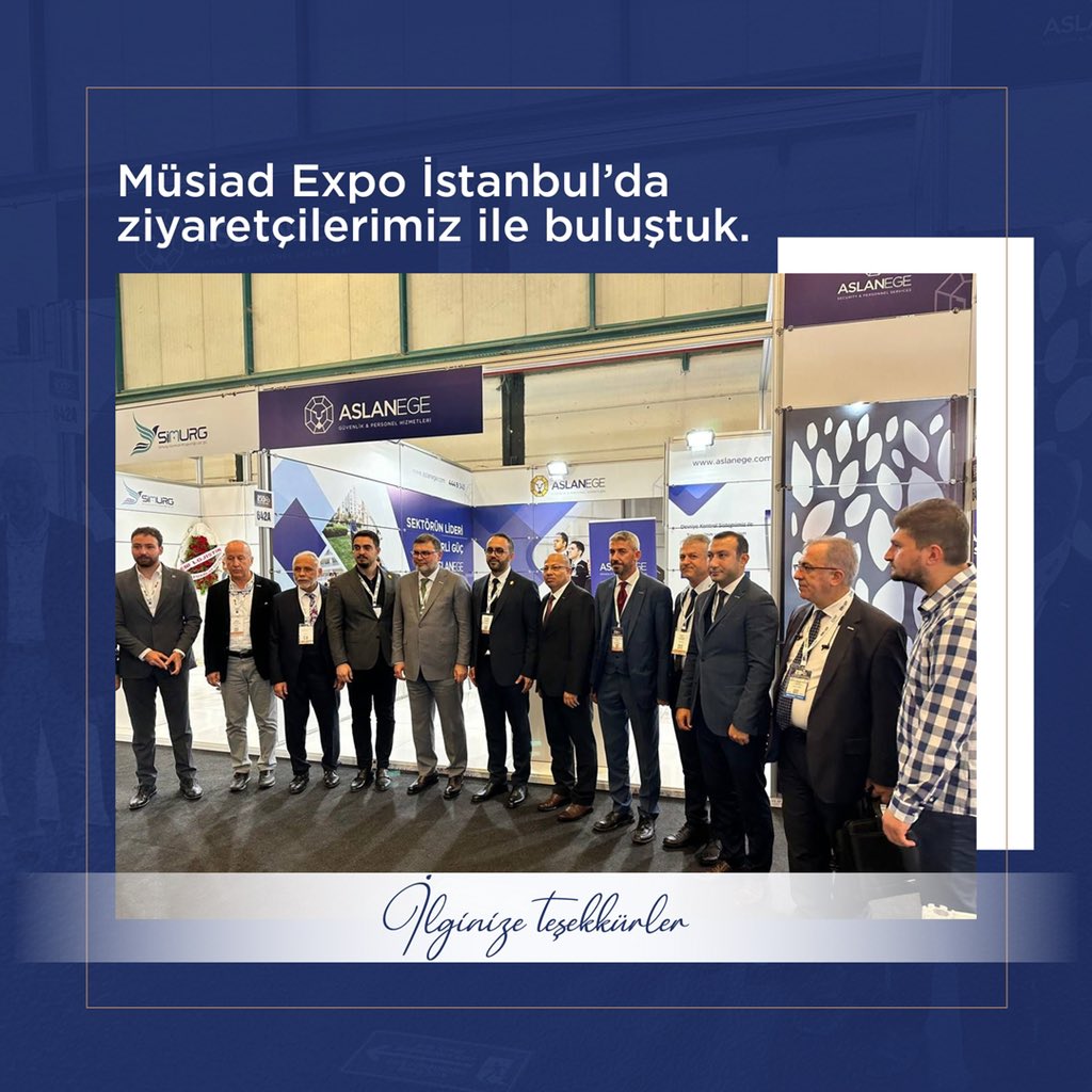 Müsiad Expo İstanbul’da ziyaretçilerimiz ile buluştuk. Standımıza ve bizlere ilgi gösteren herkese teşekkür ederiz ✨

#ASLANEGE🦁 
#müsiadexpo #expo #exhibition #güvenlik #security