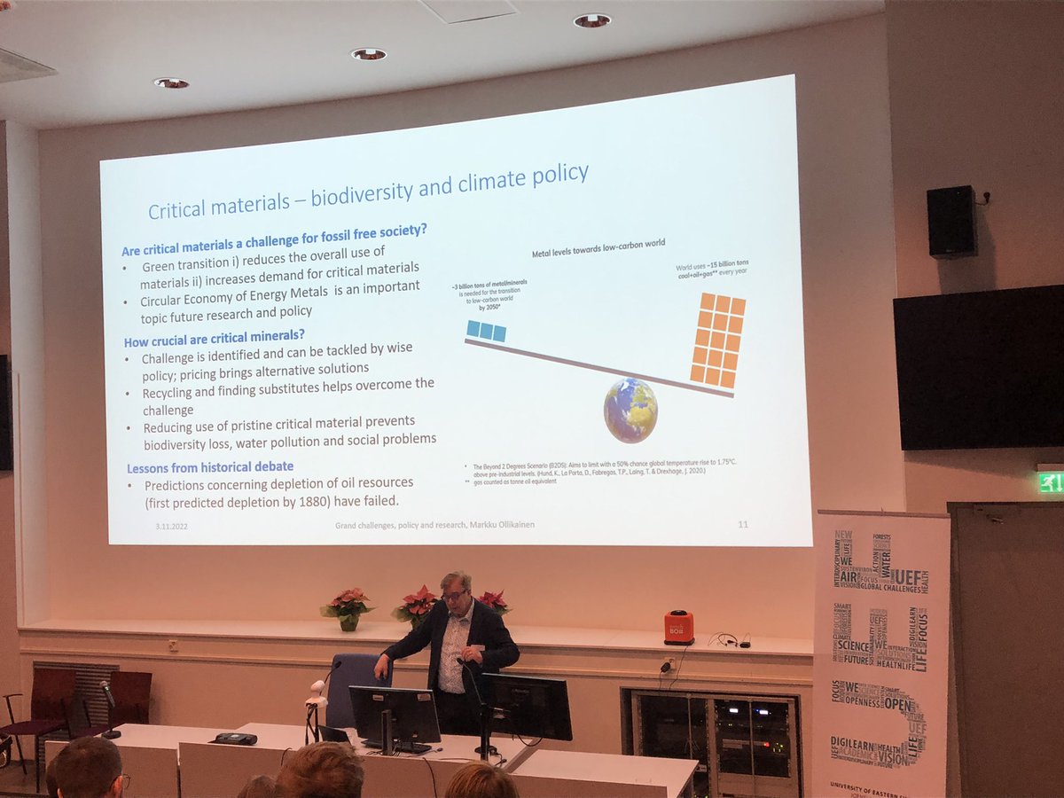 Great to present on #sustainable battery supply chains at the <a href="/UniEastFinland/">University of Eastern Finland</a>’s sustainable resource conference last week. Finland’s nickel, cobalt, &amp; lithium make it a critical player in the EU’s #energytransition, as long as sustainable mining complements community consultation