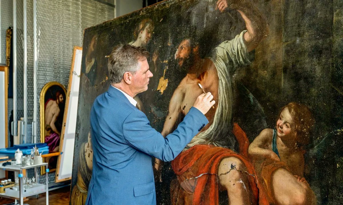 Painting damaged in Beirut blast identified as a work by #ArtemisiaGentileschi 
buff.ly/3sHkMs8