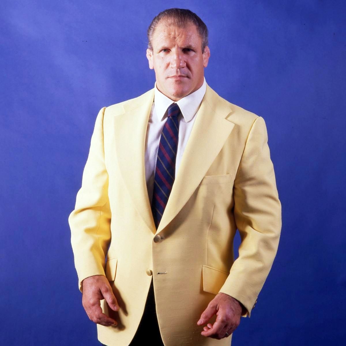 📷 WWF studio shot of the day - Bruno Sammartino! 📸 Photo from 1986. #WWF #WWE #Wrestling #BrunoSammartino