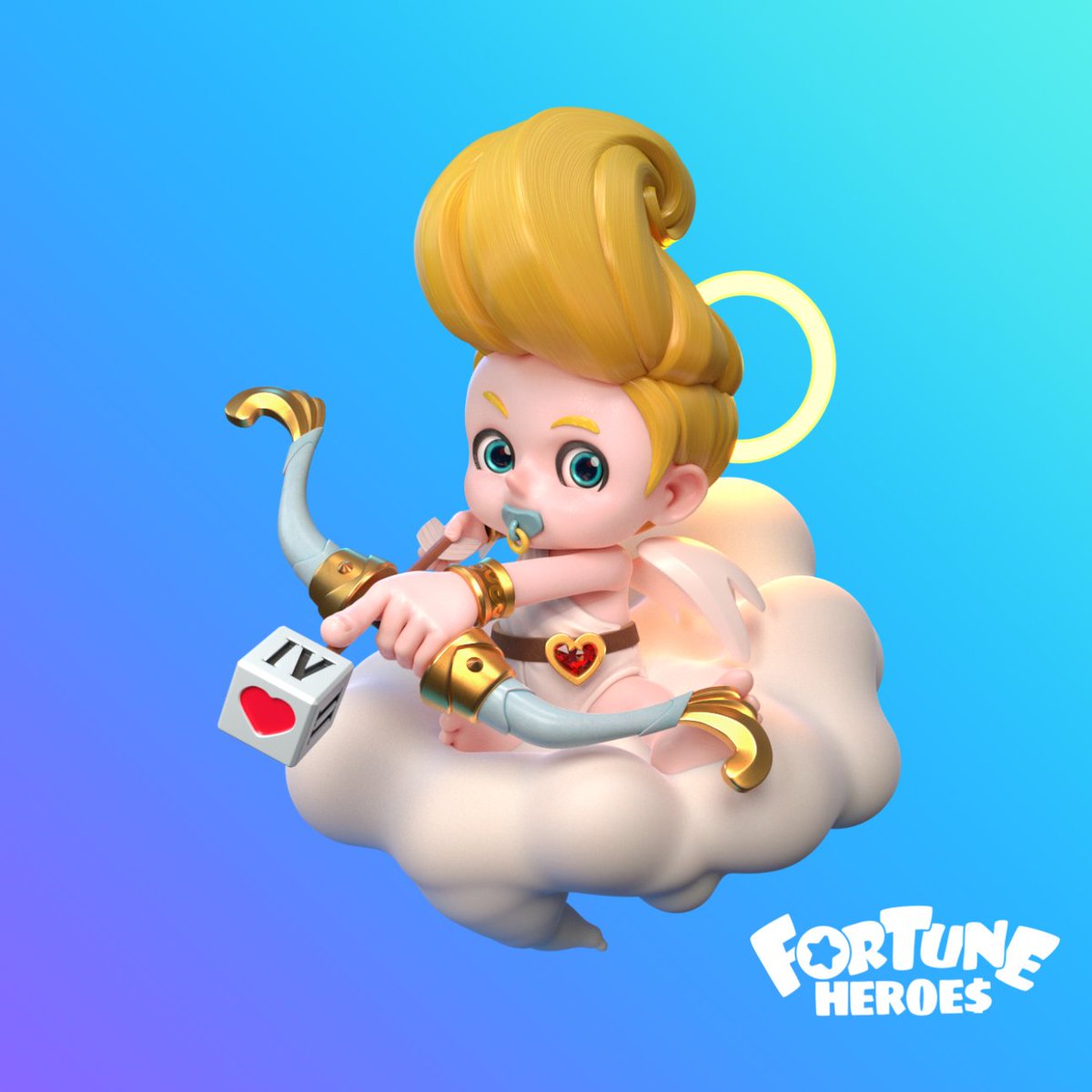 You see this enhanced 3d model of our little cupid? You can even see the threads of his hair!

#IDV #NFT #Web3 #GameFi #DAO