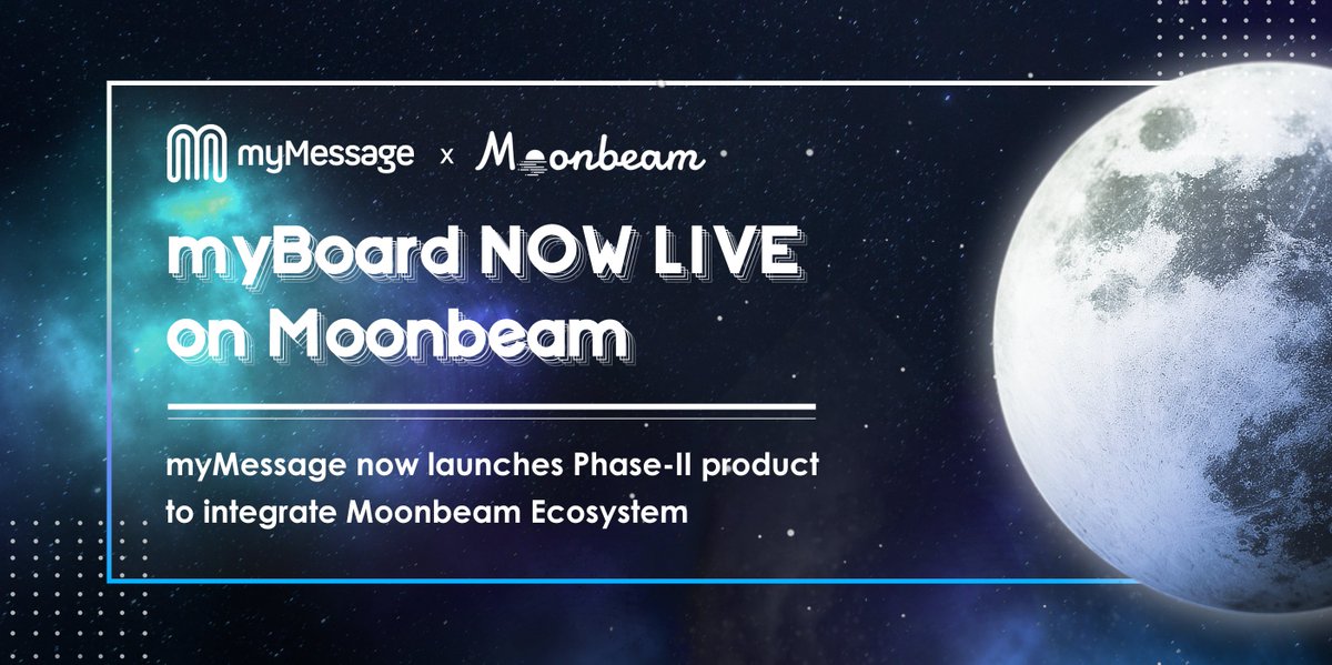 myMessage (@mymessageos) on Twitter photo .#myMessage is thrilled to announce that we have completed the integration into <a href="/MoonbeamNetwork/">Moonbeam Network</a> 🔥
Users can now access to <a href="/MoonbeamNetwork/">Moonbeam Network</a> via mymessage.io/MyBoard/😎
Swap your $MESA tokens and give it a try NOW ‼️app.multichain.org/#/router .#myMessage is thrilled to announce that we have completed the integration into <a href="/MoonbeamNetwork/">Moonbeam Network</a> 🔥
Users can now access to <a href="/MoonbeamNetwork/">Moonbeam Network</a> via mymessage.io/MyBoard/😎
Swap your $MESA tokens and give it a try NOW ‼️app.multichain.org/#/router