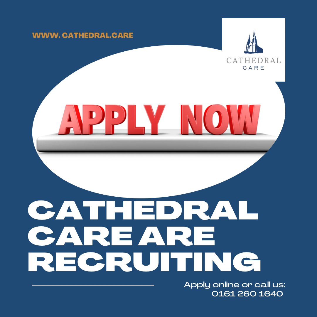 CathedralCare's tweet photo. Join an experienced care team today - https://t.co/1axNbwGxm6

#manchester #cheshire #trafford #jobs #jobsearch https://t.co/pbYiVPxH80