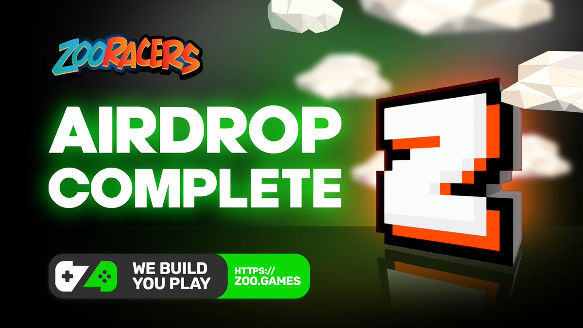 It has been a very active #ZooRacers Beta v2 with 1000+ players participating and 1500+ ZooGamesID created during the 10 day trial period!

The vZOO airdrop has now been completed, check your ZooGames account.

More info &amp; player stats 👇

medium.com/@ZooEcosystem/…

#ZooGames $ZOO