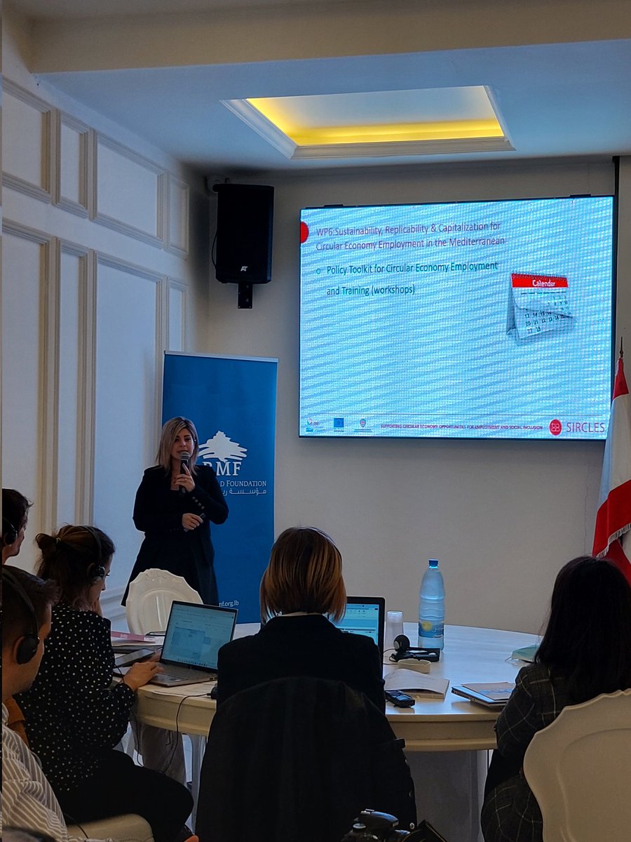 SirclesProject's tweet photo. Project manager Dr Josette moawad -Rene Moawad Foundation @RMFLebanon created 25 job opportunities for NEETs &amp; #women in Lebanon under @SirclesProject #biowaste #towardsaninclusivesociety https://t.co/KUHJaUFnFI