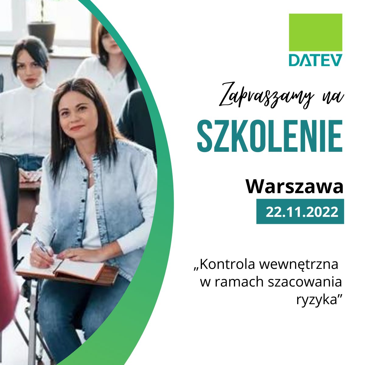 Serdecznie zapraszamy na SZKOLENIE STACJONARNE dla biegłych rewidentów:
„Kontrola wewnętrzna w ramach szacowania ryzyka”

datev.pl/szkolenie-stac…