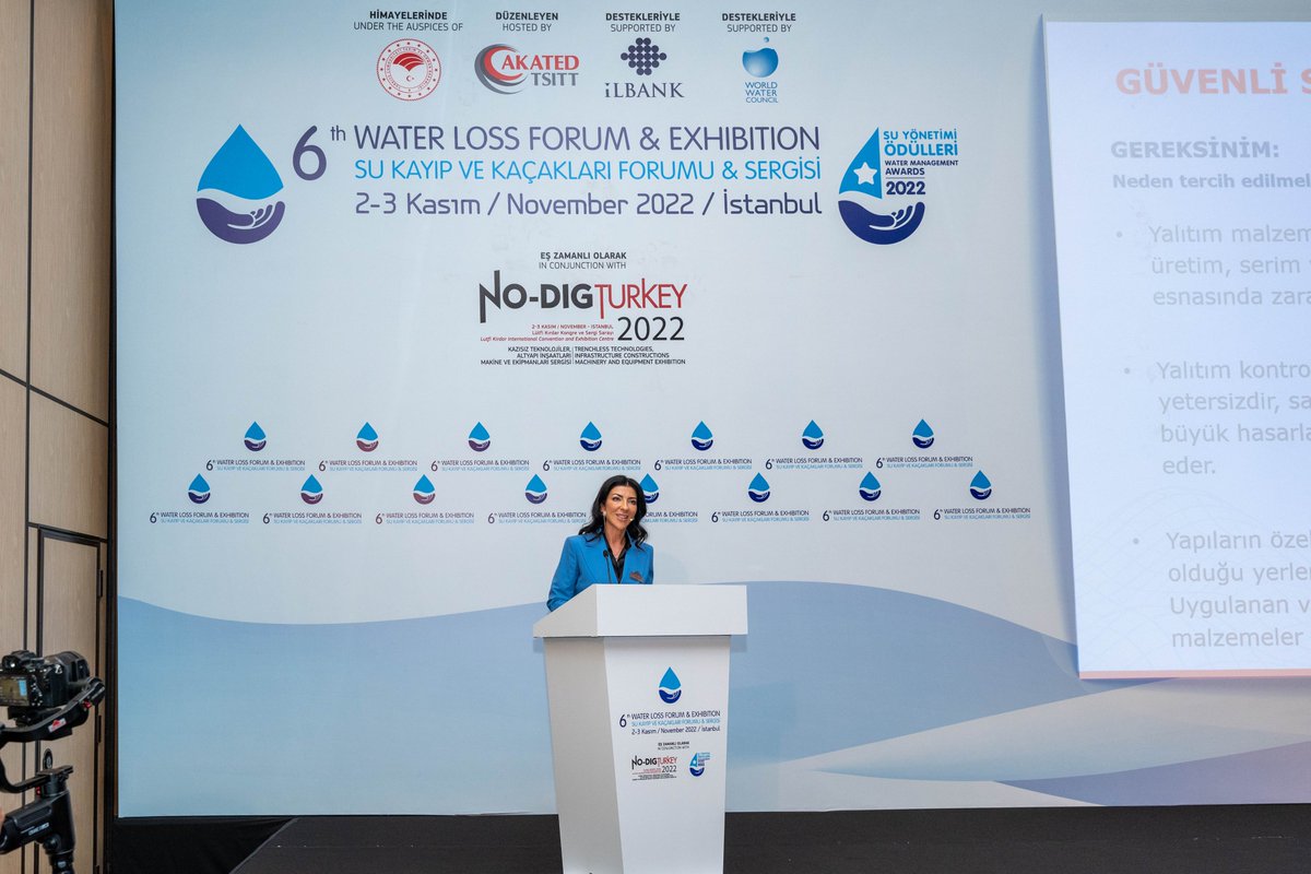 akated_tsitt's tweet image. @HaliciGroup şirketinden @drhuseyinhalici, Sensor Group şirketinden R. Esra Türker Doğusal, @Xylem_turkiye şirketinden Altuğ Bilgiç sunumlarıyla gerçekleşti. #water #waterloss #waterlosscontrol #nonrevenuewater #watermanagement #watertechnology #water4all #leakdetection #istanbul