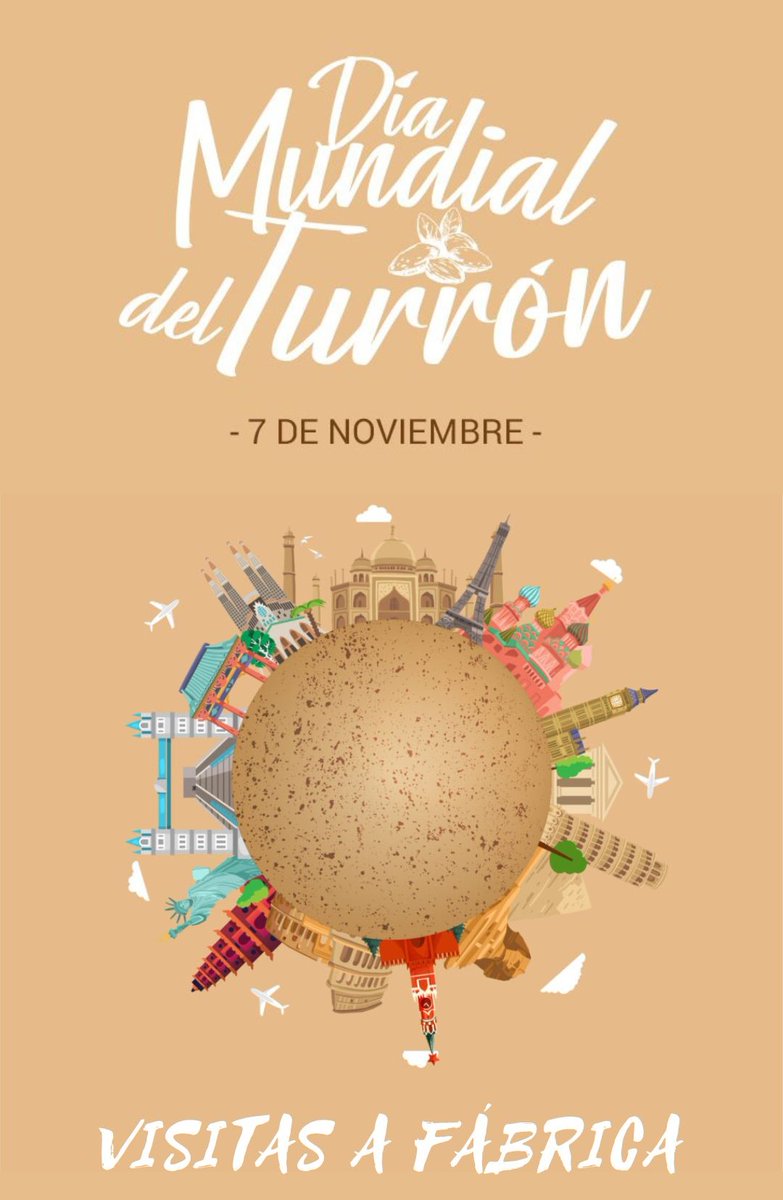 Celebra hoy el #Díamundialdelturrón 🍯🍯Visitas a fábrica hoy a las 11.00 horas. ¿Te lo vas a perder?
<a href="/costablancaorg/">Turismo Costa Blanca</a> 
<a href="/JijonaTurismo/">Xixona Turismo</a>