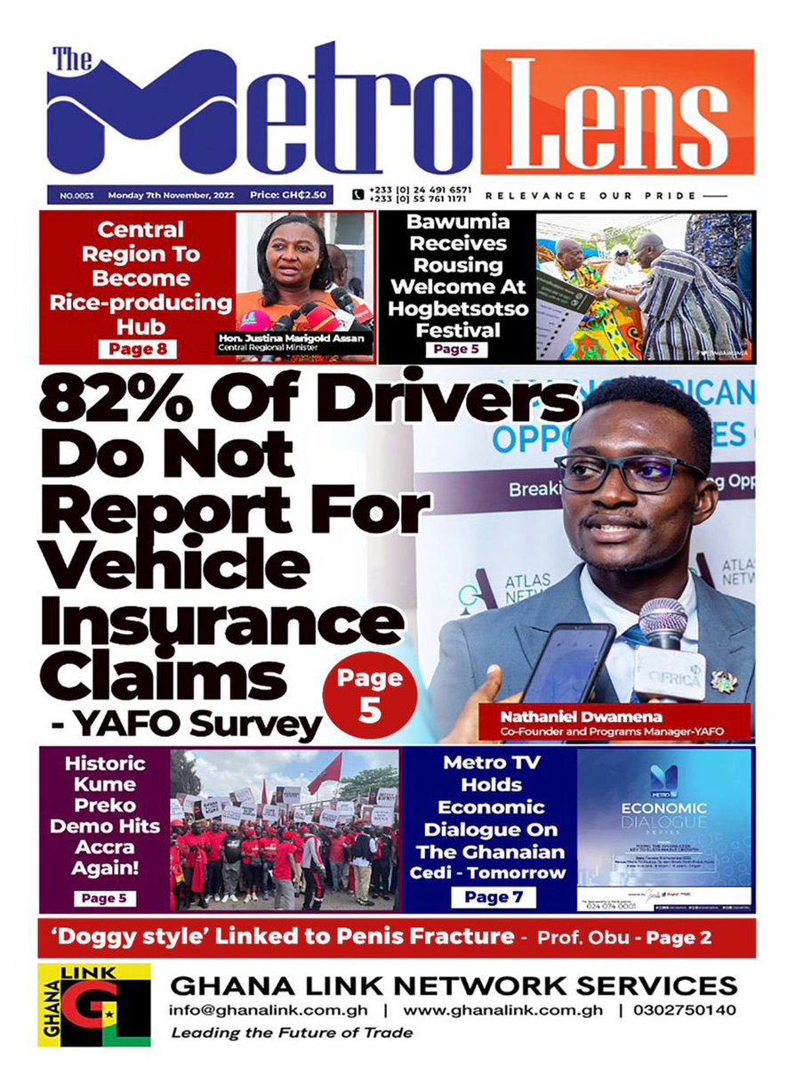 YAFOweb's tweet photo. We are on the front page of the The Metro Lens newspaper capturing some of the major findings in the #DriverMo report. #VehicleInsurance https://t.co/CqyBVdD1Pf