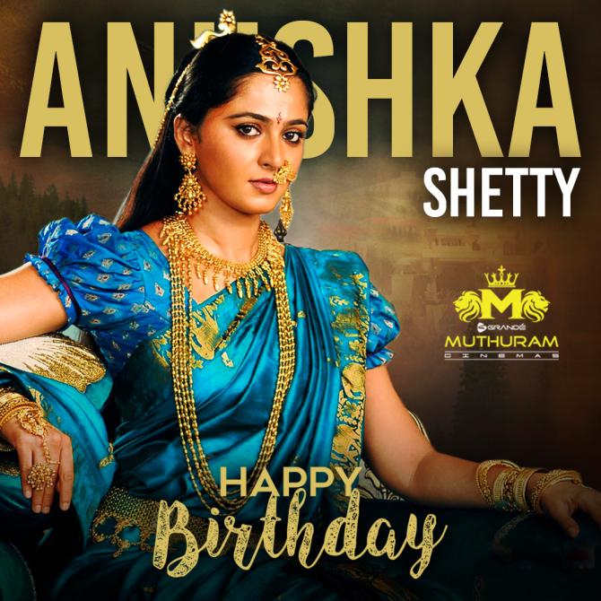 Wishing a very Happy Birthday to #AnushkaShetty 🎂

#HappyBirthdayAnushka #HBDAnushkaShetty #Happybirthday #GrandeMuthuramCinemas #nellai