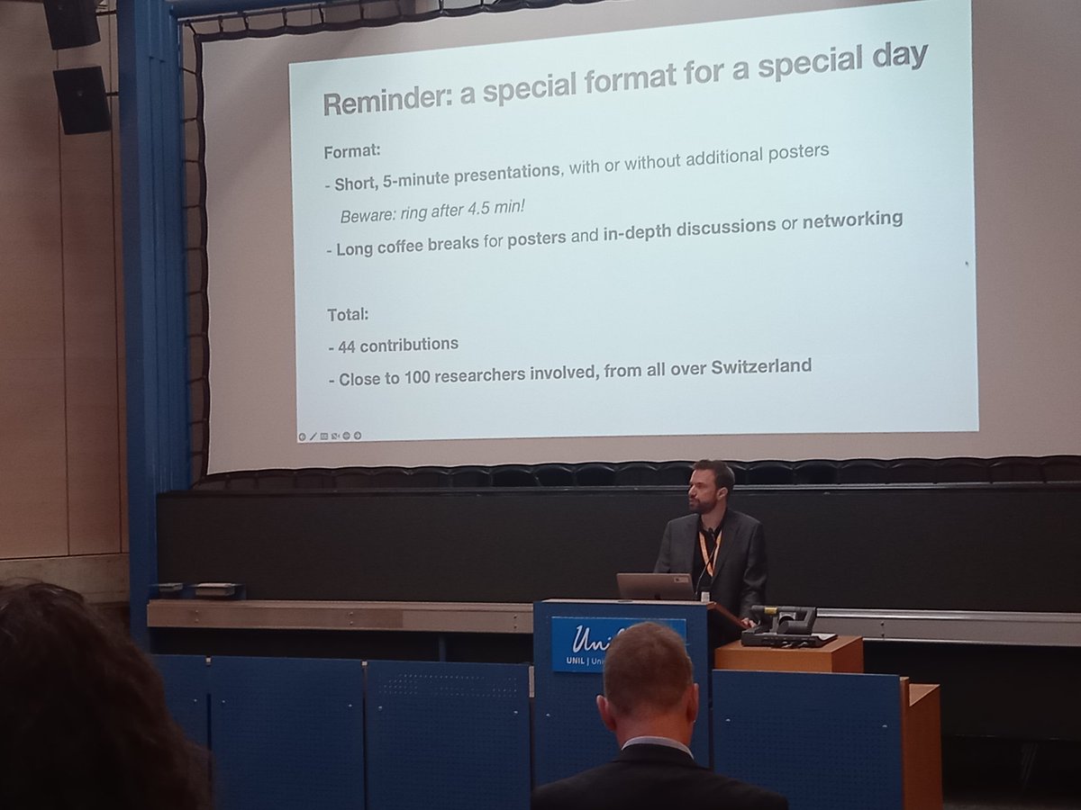 ArgtweetSara's tweet photo. @jerome_jacquin opening the 12th day of Swiss Linguistics today #unil #SSL2022 https://t.co/90Bx27Ocpx