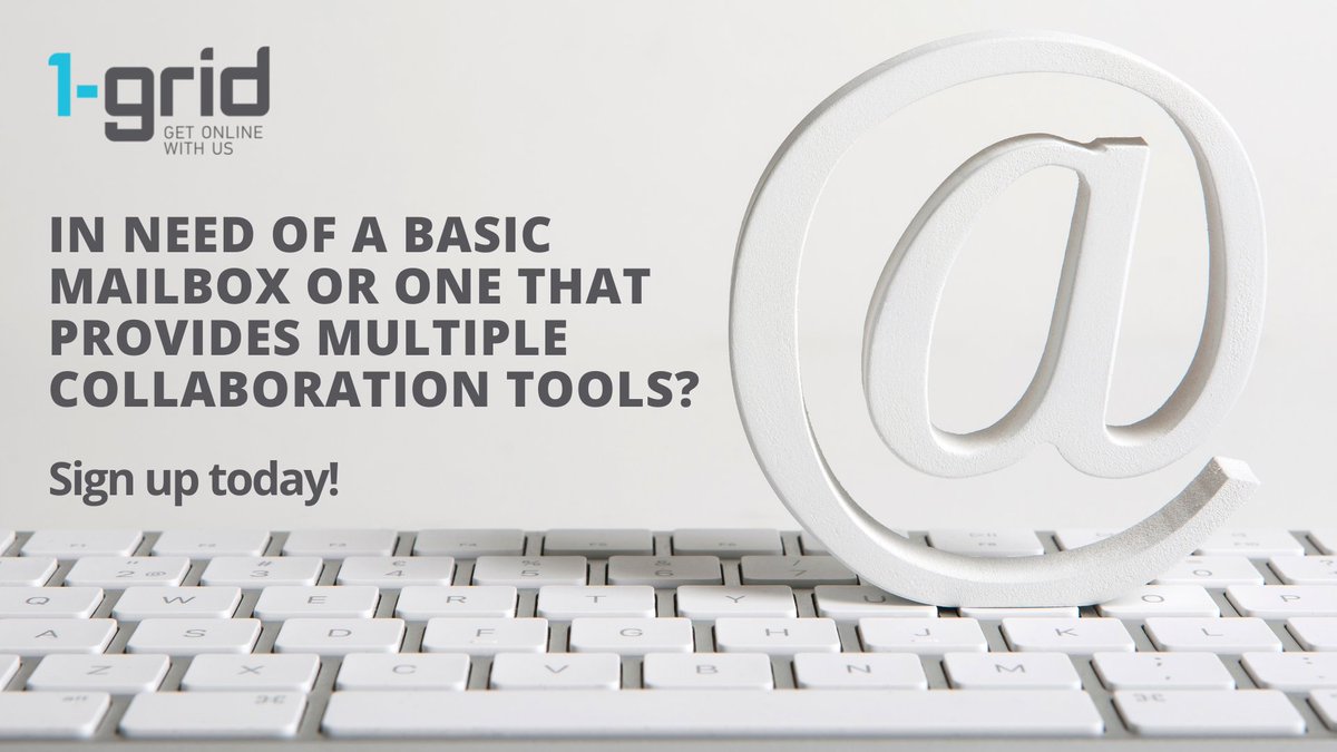 1grid_hosting's tweet image. No matter your email needs, we&apos;ve got you covered! Whether you want a simple package or need something a bit more complex, you will find it at 1-grid. 

Visit our website today to find a package that suits your business needs.

1grid.co/email 

#proemail 
#1grid