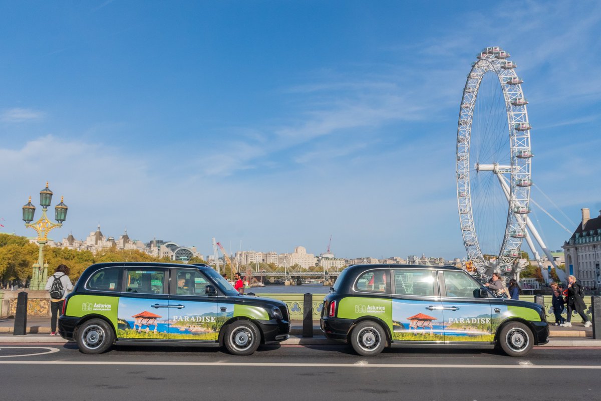 TurismoAsturias's tweet photo. ¡Así lucen los taxis de Londres estos días! 🚘 https://t.co/BIMBme7gg8