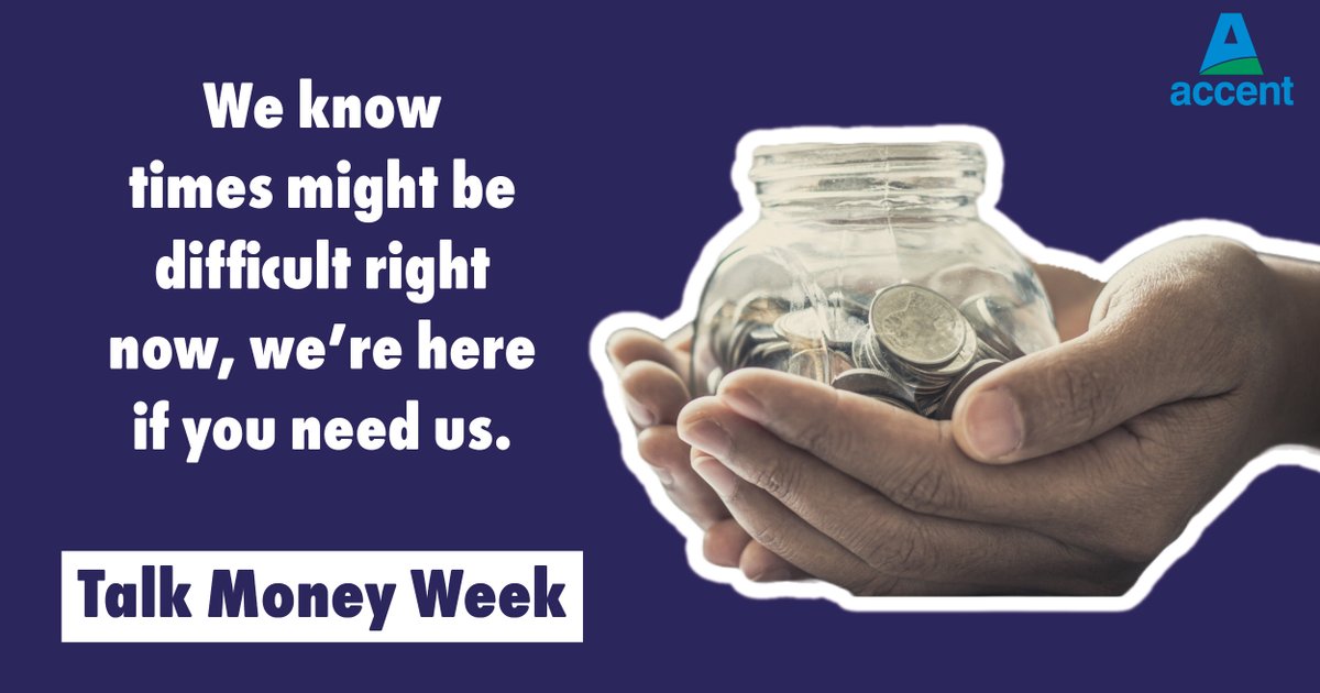 AccentHousing's tweet photo. It’s #TalkMoneyWeek!  
 
The week is about encouraging everyone to open up about money and show you the support available.  
 
We know it can be a scary first step to speak to us if you're struggling to pay your rent or service charge. We are here for you. https://t.co/8TqqJx4qTF https://t.co/X5yuKTVyB8