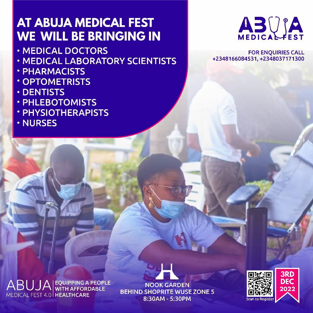 the_naomii's tweet photo. Affordable Healthcare should be available to all #AbujaTwitterCommunity can access healthcare at its cheapest during #AbujaMedicalFest.
Cc: @abujamedicafest
Don't miss this!!! https://t.co/xTrORw0QIW