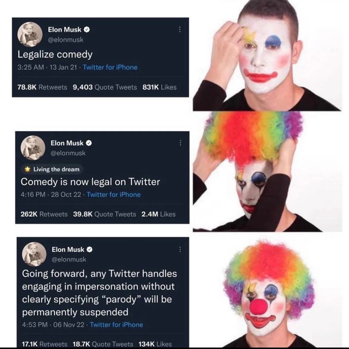 Nikomaru14's tweet image. Elon doesn't actually care about free speech, he just wants to be in charge of the censorship. Unban Kathy Griffin and Ethan Klein.
#ElonIsDestroyingTwitter