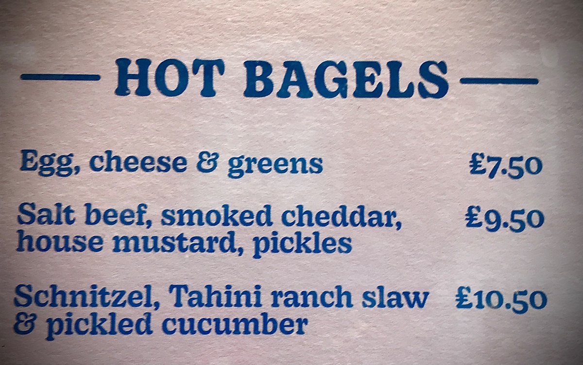 ElementsGallery's tweet photo. On going food #inflation #costoflivingcrisis series/ bagels = street food- this joker #Hackney selling @ Β£10.50 each? Or go #beigelshop #Bricklane itβs been there for 100 years and still affordable.. https://t.co/kohXrKsA78