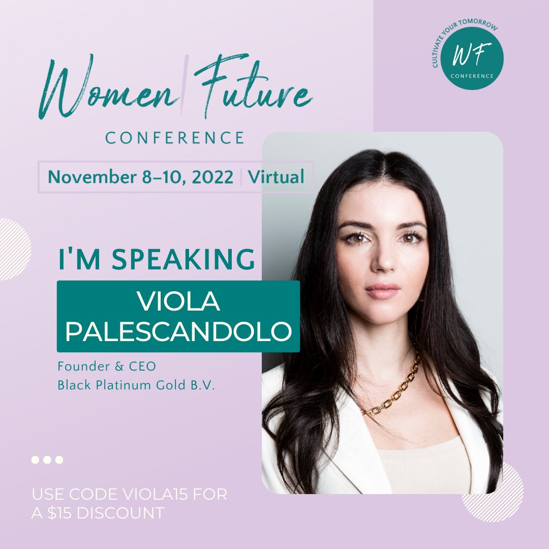 viola_pal's tweet photo. Hundreds of ambitious #womeninbusiness are gathering virtually at the @womenfutureconf! #WomenFuture22 is a professional event hosted by @TheStevieAwards.
Register to hear me speak about Entrepreneurship/ Turning Passion into Profit: https://t.co/6QlabtsWcj
#CultivateYourTomorrow https://t.co/MjVYKl1tJe
