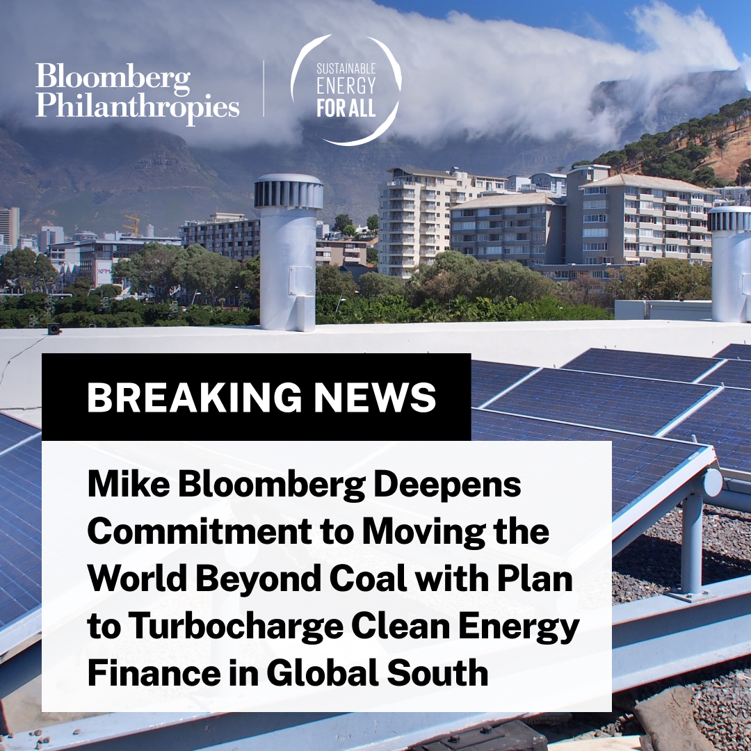 It’s time to close the book on coal.

At #COP27, I shared how <a href="/BloombergDotOrg/">Bloomberg Philanthropies</a> will work with partners like @SEforAllorg to support Global South countries to accelerate coal phaseout, develop viable pathways to net-zero &amp; speed deployment of clean energy. bloombg.org/3U8hR7M