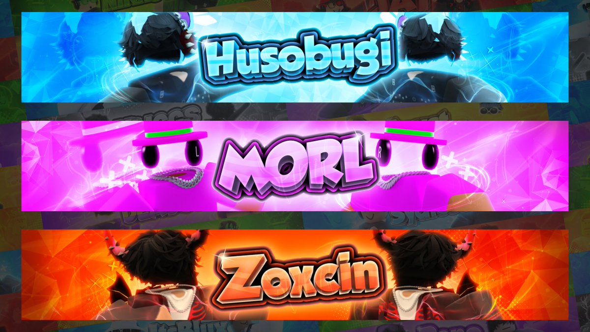 SpiritfulRBX's tweet photo. Recent Banner Commissions #9

Likes and RTs are greatly appreciated!❤️🔥

#RobloxGFX | #robloxart | #RobloxDev https://t.co/oeDkIBJZgW