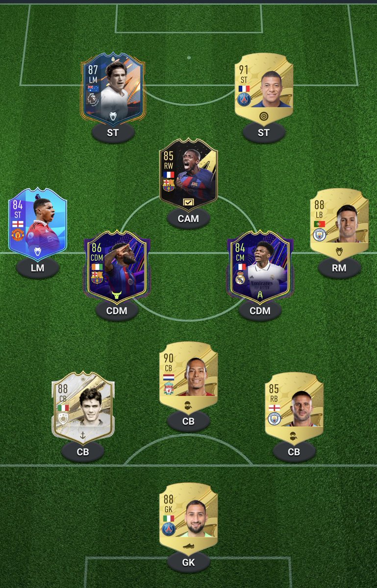 ⚡️Another Weekend League done…

👇 Show me your teams! 

(This 352 🥵)

#FIFA23 | #FUT