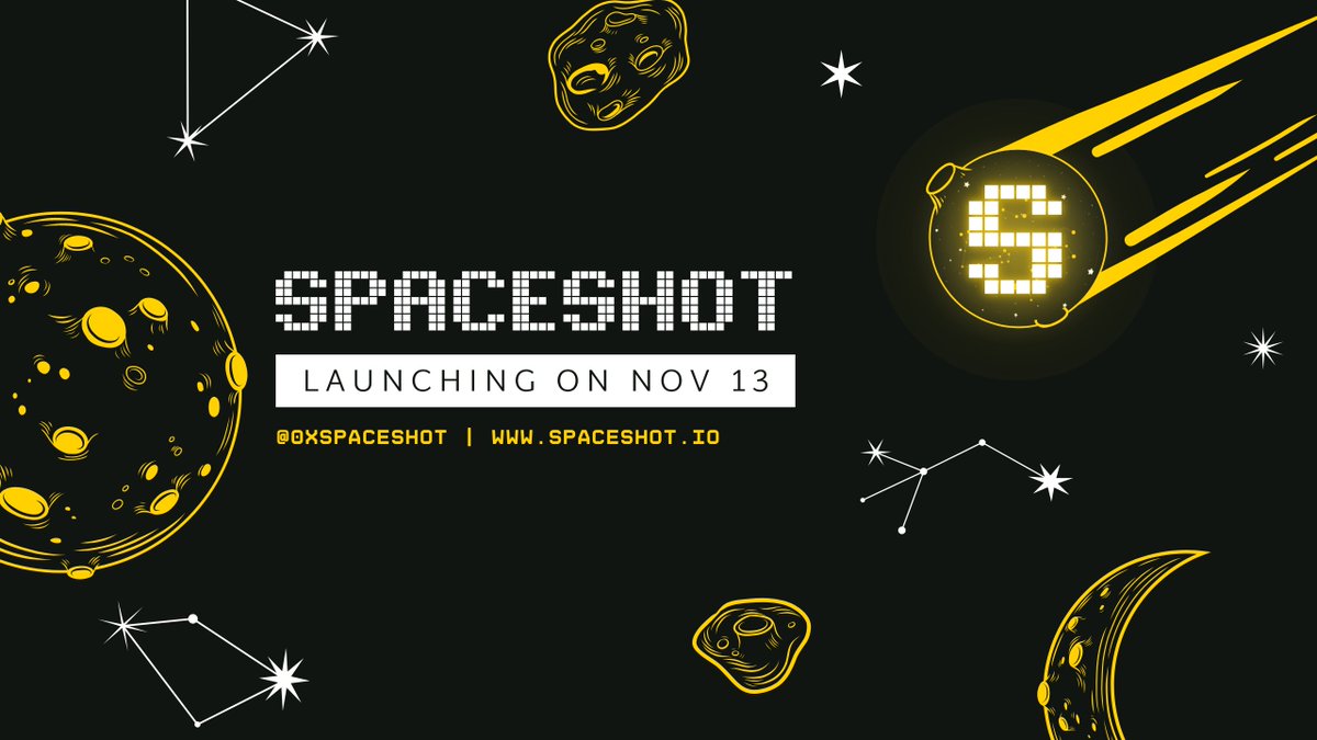 Spaceshot beta is launching on Nov 13! Get ready to blast off into outer space and explore the @shardeum universe! **For early accesses**: - Comment 'To The Moon' and Tag 3 friends, - Like, - Retweet. #spaceshot #nov13 #launch #Web3 #BuildWeb3
